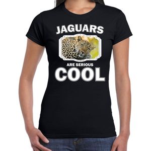 Dieren luipaard t-shirt zwart dames - jaguars are cool shirt