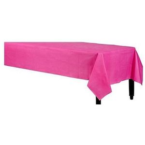 Tafelkleed fuchsia roze 140 x 240 cm van plastic