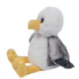 Knuffeldier Meeuw - 2x - zachte pluche stof - premium kwaliteit knuffels - Vogels - 16 cm