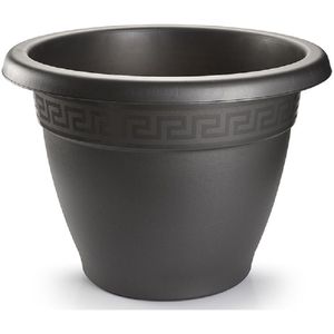 Plasticforte Plantenpot - antraciet - 50x40 cm - bloempot - kunststof - rond