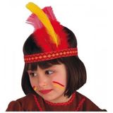 Set van 6x stuks carnaval verkleed Indianentooi voor een kind