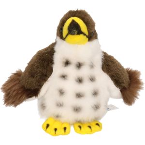 Pluche havik vogel knuffel 13 cm speelgoed