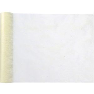 Tafelloper op rol - ivoor wit - 30 cm x 10 m - non woven polyester