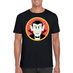 Halloween vampier/Dracula t-shirt zwart heren