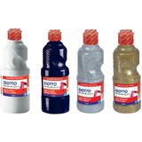 4x Grote tubes hobby en knutsel verf 500 ml per tube