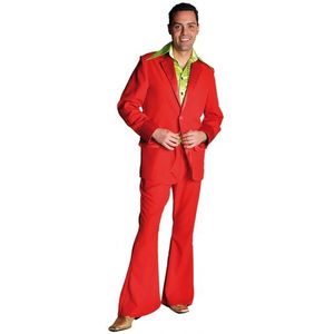 Rood seventies kostuum voor heren