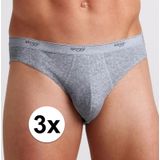 3x Sloggi basic mini heren slip grijs L
