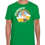 Oktoberfest verkleed t-shirt voor heren - Duitsland/duits bierfeest kostuum/kleding - groen