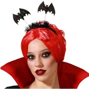 Halloween/horror verkleed diadeem/tiara - met vleermuizen - kunststof - dames/meisjes