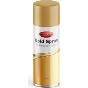 Decoratie spray goud/goudspray 111 ml