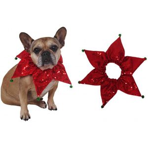 Honden verkleed kraag/halsband Kerst met belletjes