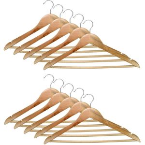 Benson Kledinghangers/klerenhangers - 15x - hout - 45 x 24 cm