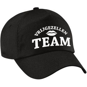 1x Zwart vrijgezellenfeest petje Vrijgezellen Team dames