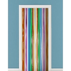 Set van 2x stuks vliegengordijnen/deurgordijnen multikleur 90 x 200 cm