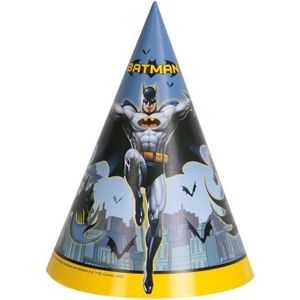 8x Batman themafeest punthoedjes