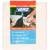 50x Wegwerp schoonmaakdoek pluisvrij 35 x 38 cm - Vero Man-power wegwerpdoeken 50 stuks