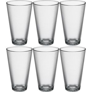 Set van 18x stuks water/sap glazen Benit 340 ml van glas - Drinkglazen - Waterglazen
