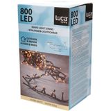 Clusterverlichting 800 warm witte lampjes met afstandsbediening 16 m