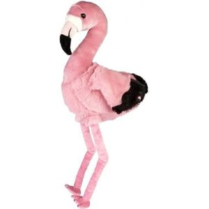 Grote pluche roze flamingo knuffel 74 cm - Vogel knuffels - Speelgoed voor kinderen