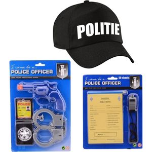 Politie verkleed set pet met accessoires voor kinderen