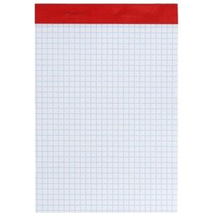 Set van 1x stuks notitieblokjes/notitieboekjes wiskunde ruitjes 15 x 10 cm