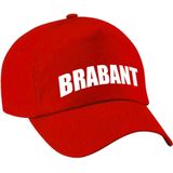 4x stuks Brabant pet/cap rood volwassenen