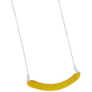 Gele flexibele schommel / kinderschommel zitje 67 cm
