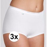 3x Sloggi basic maxi senioren dames slip wit 46