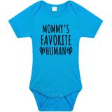 Mommys favourite human cadeau baby rompertje blauw jongens
