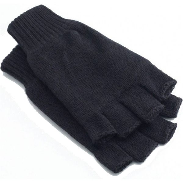 caps & more Vingerandschoenen zwart casual uitstraling Accessoires Handschoenen Vingerhandschoenen 