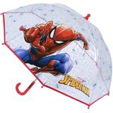 Marvel Spiderman paraplu - rood - D71 cm - voor kinderen - regen accessoires