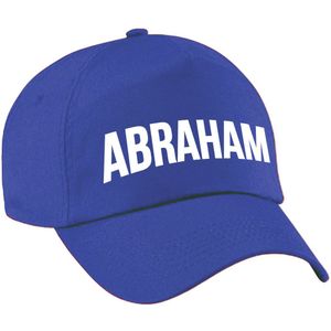 Abraham cadeau pet /cap blauw voor heren