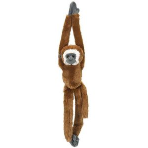 Pluche hangende bruine gibbon aap/apen knuffel 51 cm
