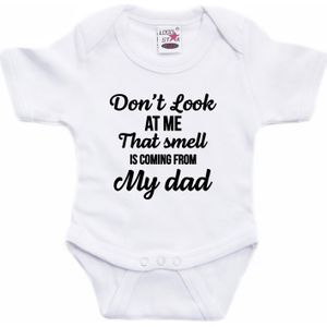 That smell is from my dad cadeau baby rompertje wit jongen/meisje
