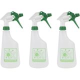 3x Plantenspuiten/waterspuiten 0,6 liter desinfectie spray