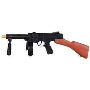 Speelgoed machine geweer Tommy gun met geluid 50 cm