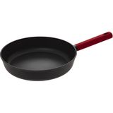 Secret de Gourmet Koekenpannen Valence - D25/27/29 cm - alle warmtebronnen - zwart/rood