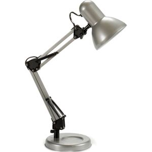 Pincello Tafellamp/bureaulampje High Light - metaal - grijs - H58 cm - buigbaar - hoog model