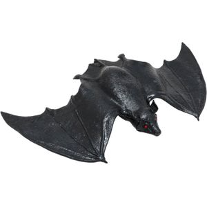 Nep stretchy vleermuis 23 cm - zwart - griezel/horror thema decoratie dieren