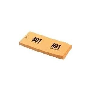 Garderobe nummer blokken van papier oranje, nummers 1 t/m 1000