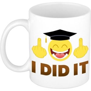 Geslaagd cadeau mok / beker I did it 300 ml