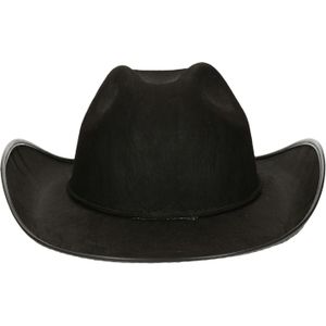 Cowboy/western hoed - voor volwassenen - zwart