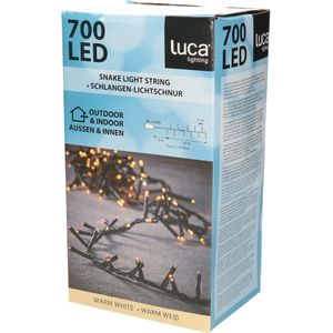 Clusterverlichting 700 warm witte lampjes met timer 14 m