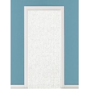 Kralengordijn/deurgordijn wit 90 x 220 cm
