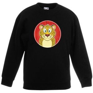 Sweater luipaard zwart kinderen