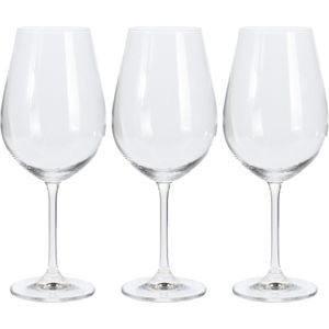 Wijnglazen - 12x - kristal glas - groot - 520 ml