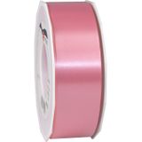 3x XL hobby/decoratie roze kunststof sierlinten 4 cm/40 mm x 91 meter