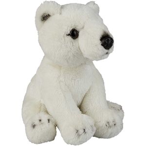 Pluche Knuffel Dieren IJsbeer 15 cm - Speelgoed IJsberen Knuffelbeesten