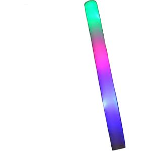 Eighties/nineties thema - LED foam stick/lichtstaaf - 1x stuks - gekleurd - 45 cm