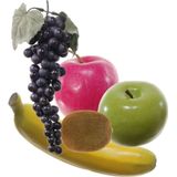 Kunstfruit decofruit fruitschaal - set van 5x stuks - 6 tot 28 cm - kleuren mix